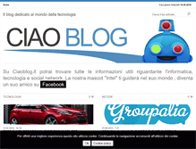 Tablet Screenshot of ciaoblog.it